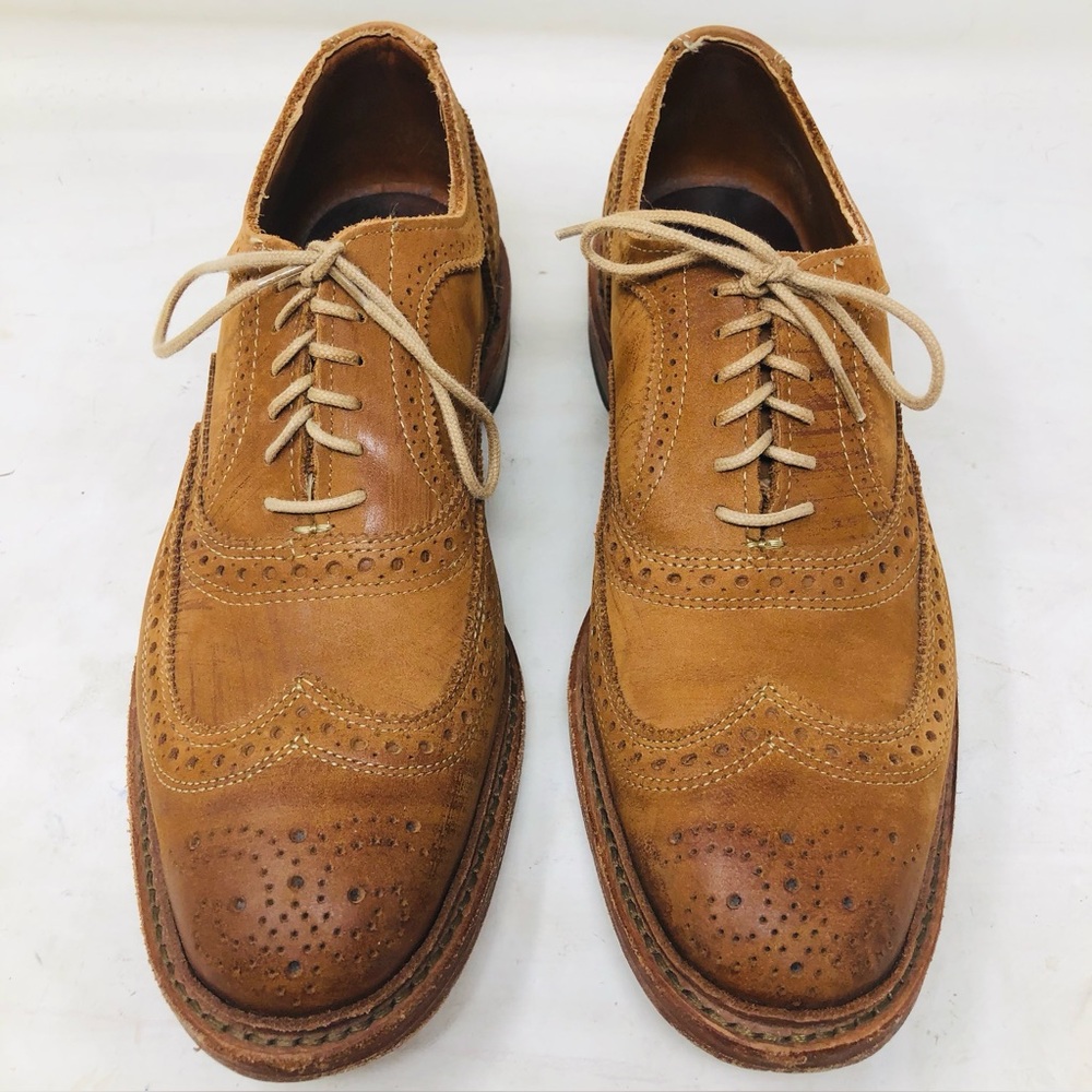 Allen Edmonds McTavish Tan Leather Brogue Shoes